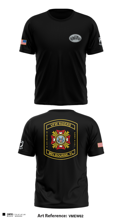 VFW Post 8191 13144984 Short Sleeve Performance Shirt - 3