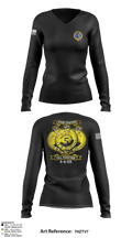 Pittsburgh Police Zone 5 64089370 Women's Long Sleeve V-neck Shirt - 14