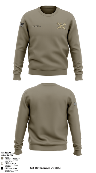 Crew Neck Sweatshirt, , Army, Teamtime, Team time, sublimation, custom sports apparel, team uniforms, spirit wear, spiritwear, sports uniforms, custom shirts, team store, custom team store, fundraiser sports, apparel fundraiser