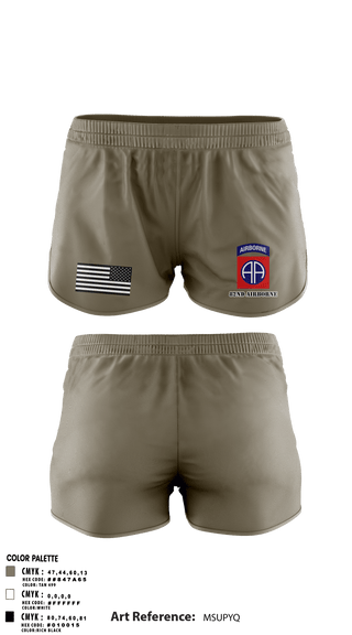 Ranger Panties, 82nd airborne, Army, Teamtime, Team time, sublimation, custom sports apparel, team uniforms, spirit wear, spiritwear, sports uniforms, custom shirts, team store, custom team store, fundraiser sports, apparel fundraiser