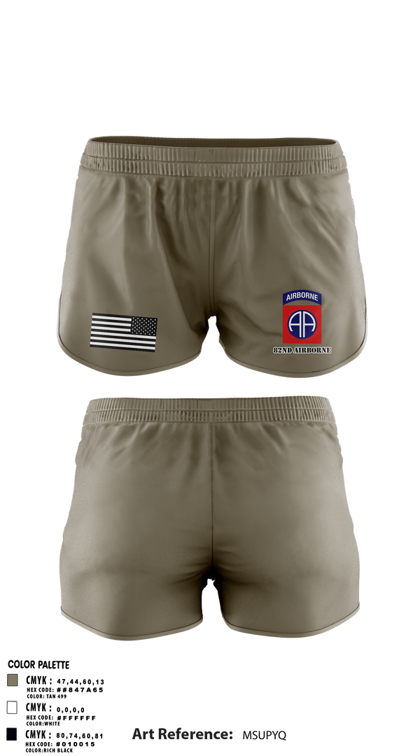 Ranger Panties, 82nd airborne, Army, Teamtime, Team time, sublimation, custom sports apparel, team uniforms, spirit wear, spiritwear, sports uniforms, custom shirts, team store, custom team store, fundraiser sports, apparel fundraiser