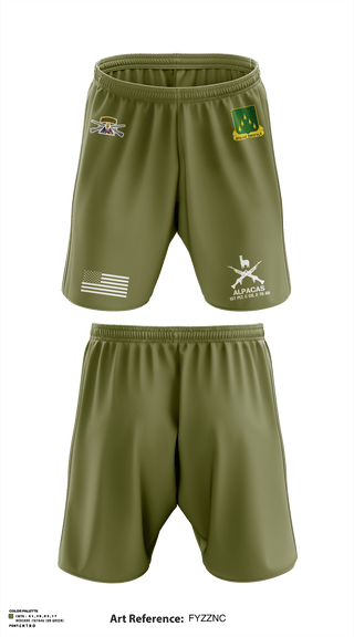 Athletic Shorts With Pockets, 1ST PLT ALPACAS, Army, Teamtime, Team time, sublimation, custom sports apparel, team uniforms, spirit wear, spiritwear, sports uniforms, custom shirts, team store, custom team store, fundraiser sports, apparel fundraiser