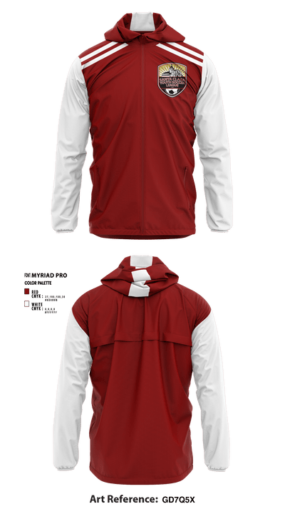 Santa Clara Youth Soccer League 66536457 Windbreaker - 1
