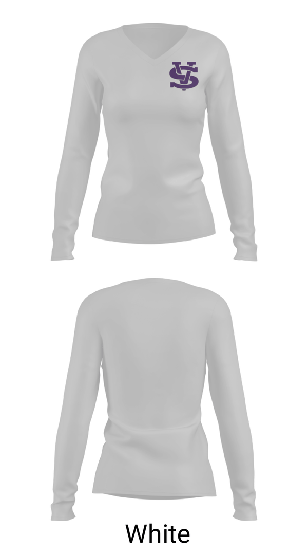 Women's Long Sleeve Vneck Shirt, Swan Valley High School Basketball, Women's Basketball, Teamtime, Team time, sublimation, custom sports apparel, team uniforms, spirit wear, spiritwear, sports uniforms, custom shirts, team store, custom team store, fundraiser sports, apparel fundraiser