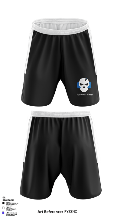 Trap House Fitness 35010693 Athletic Shorts With Pockets - 1