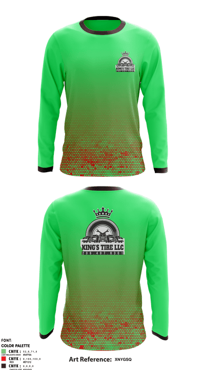 Kings tire llcKings tire llc 85395924 Long Sleeve Performance Shirt - 1