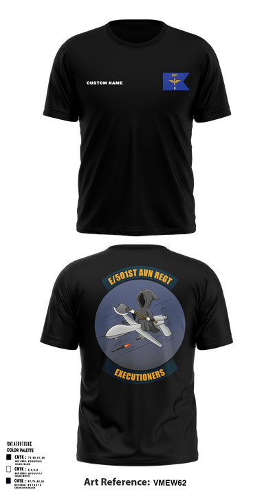 E 501st 1 AD, CAB AVMX 41273123 Short Sleeve Performance Shirt - 1