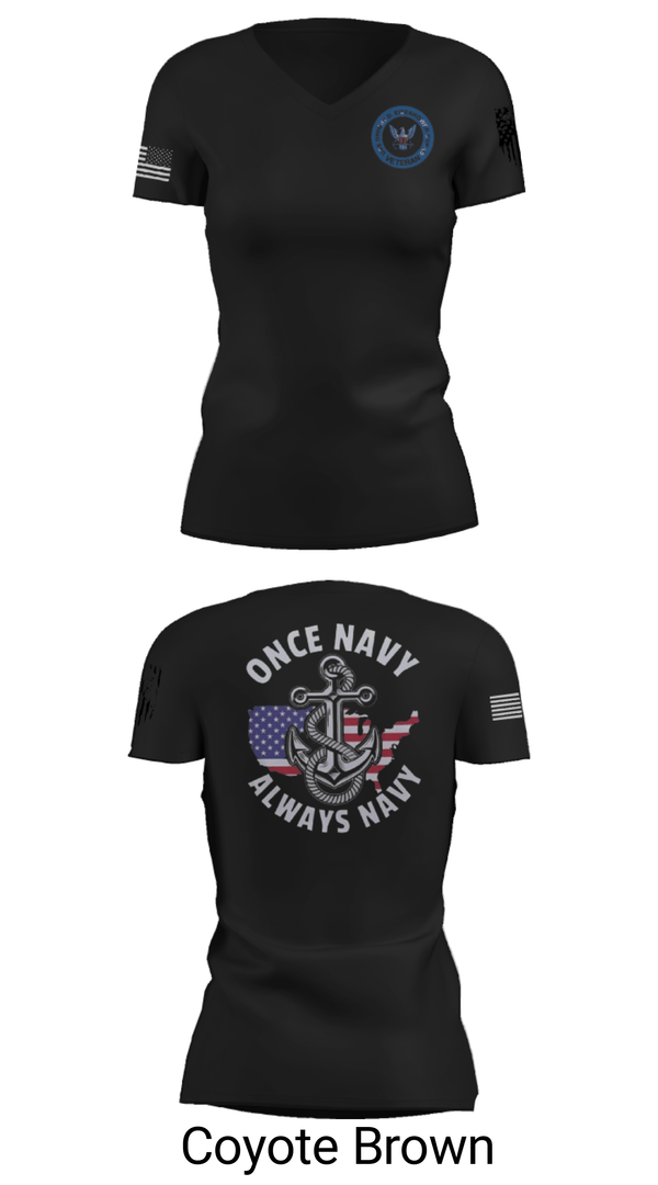 Women's Short Sleeve Vneck Shirt, , Navy, Teamtime, Team time, sublimation, custom sports apparel, team uniforms, spirit wear, spiritwear, sports uniforms, custom shirts, team store, custom team store, fundraiser sports, apparel fundraiser