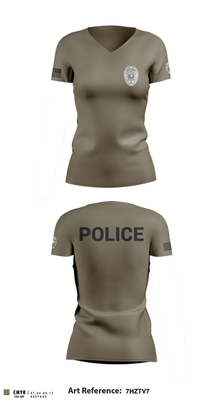 Women's Short Sleeve Vneck Shirt, TAYLORSVILLE POLICE, Police, Teamtime, Team time, sublimation, custom sports apparel, team uniforms, spirit wear, spiritwear, sports uniforms, custom shirts, team store, custom team store, fundraiser sports, apparel fundraiser