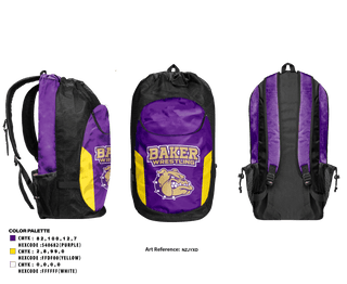 Gear Bag, Baker Middle School Wrestling, Wrestling, Teamtime, Team time, sublimation, custom sports apparel, team uniforms, spirit wear, spiritwear, sports uniforms, custom shirts, team store, custom team store, fundraiser sports, apparel fundraiser