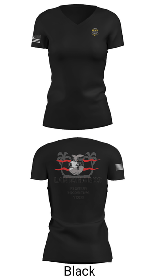 Women's Short Sleeve Vneck Shirt, , National Guard, Teamtime, Team time, sublimation, custom sports apparel, team uniforms, spirit wear, spiritwear, sports uniforms, custom shirts, team store, custom team store, fundraiser sports, apparel fundraiser