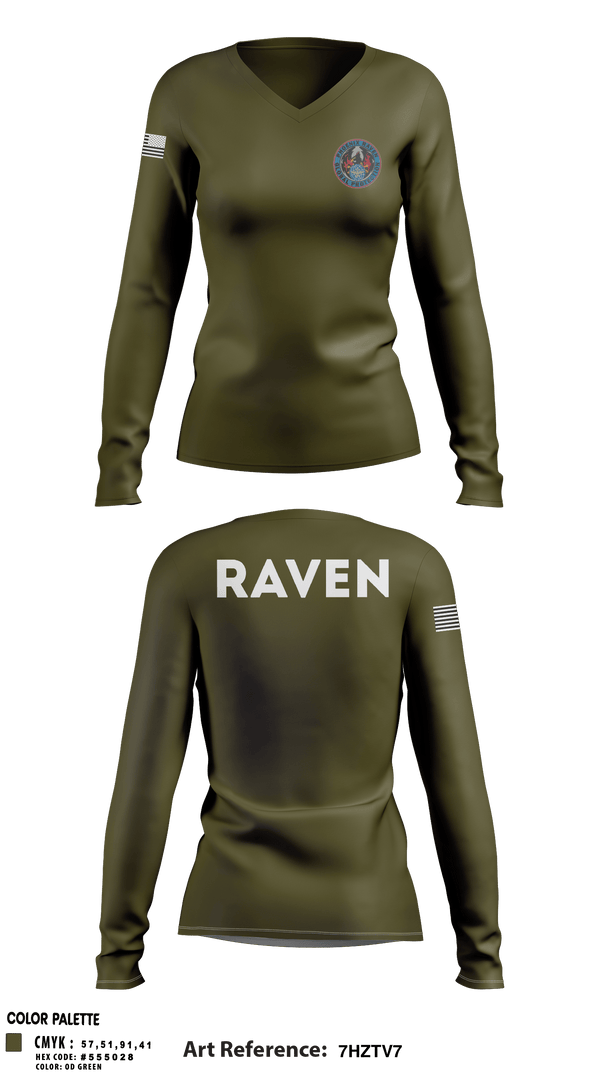Women's Long Sleeve Vneck Shirt, SFS, Air Force, Teamtime, Team time, sublimation, custom sports apparel, team uniforms, spirit wear, spiritwear, sports uniforms, custom shirts, team store, custom team store, fundraiser sports, apparel fundraiser