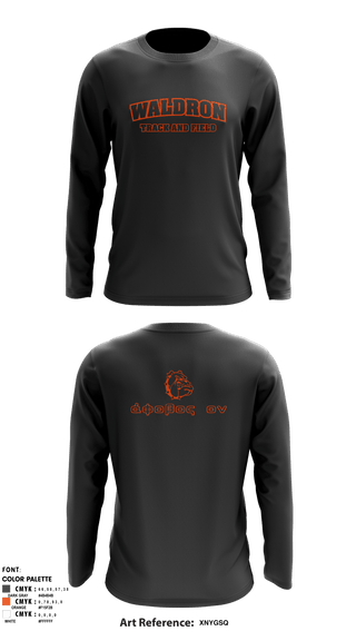 Long Sleeve Performance Shirt, Waldron High School Track, Track & Field, Teamtime, Team time, sublimation, custom sports apparel, team uniforms, spirit wear, spiritwear, sports uniforms, custom shirts, team store, custom team store, fundraiser sports, apparel fundraiser