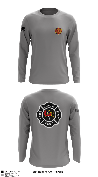 South Bend Fire 21088778 Long Sleeve Performance Shirt - 2