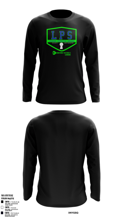Long Sleeve Performance Shirt, Leonard protective servicesLeonard protective services, , Teamtime, Team time, sublimation, custom sports apparel, team uniforms, spirit wear, spiritwear, sports uniforms, custom shirts, team store, custom team store, fundraiser sports, apparel fundraiser