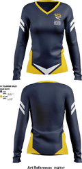 Sunnyside High School Wrestling 98168511 Women's Long Sleeve V-neck Shirt - 1