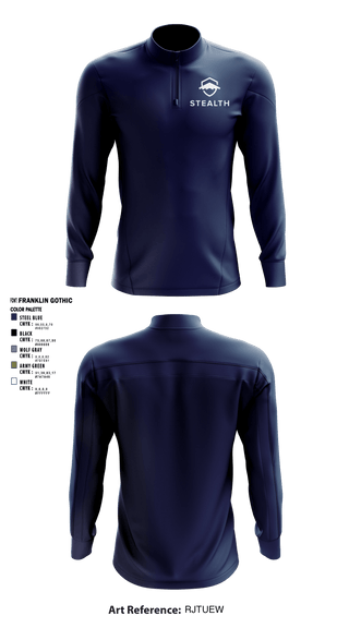 Quarter Zip Jacket, Stealth customs, , Teamtime, Team time, sublimation, custom sports apparel, team uniforms, spirit wear, spiritwear, sports uniforms, custom shirts, team store, custom team store, fundraiser sports, apparel fundraiser