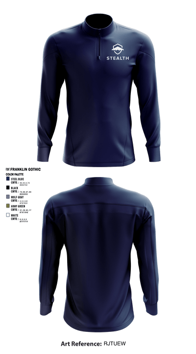 Stealth customs 84323734 Quarter Zip Jacket - 2