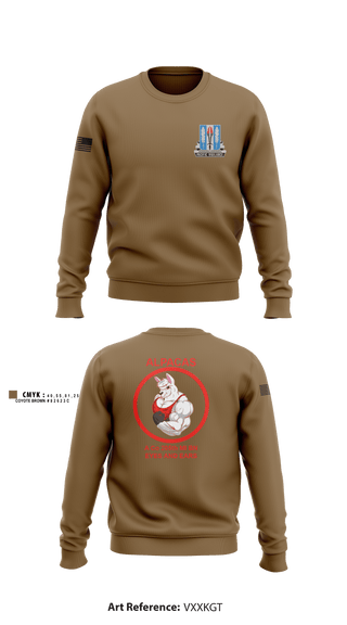 Crew Neck Sweatshirt, Alpha Company 205th MI BN, Army, Teamtime, Team time, sublimation, custom sports apparel, team uniforms, spirit wear, spiritwear, sports uniforms, custom shirts, team store, custom team store, fundraiser sports, apparel fundraiser