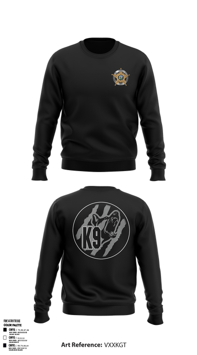 Wayne County K9 Team 22596021 Crew Neck Sweatshirt - 50