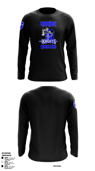 Long Sleeve Performance Shirt, Marian High School Wrestling, Wrestling, Teamtime, Team time, sublimation, custom sports apparel, team uniforms, spirit wear, spiritwear, sports uniforms, custom shirts, team store, custom team store, fundraiser sports, apparel fundraiser