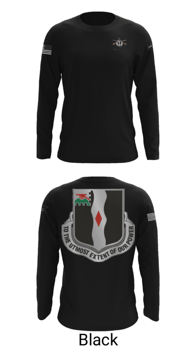3rd Battalion 60th infantry Regiment River Raiders 94205182 Long Sleeve Performance Shirt - 19