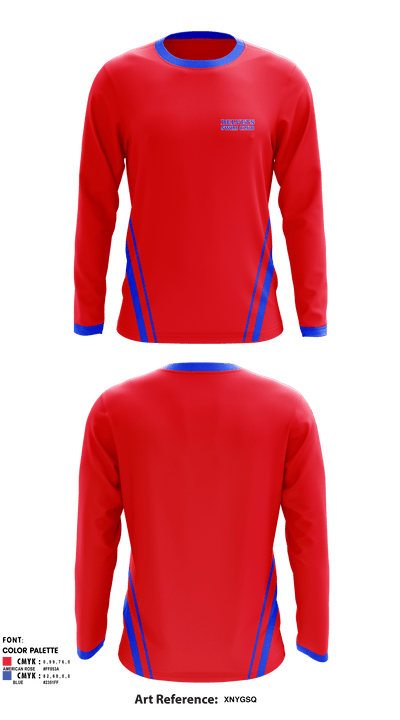 DELVETS SWIM CLUB 57524097 Long Sleeve Performance Shirt - 1