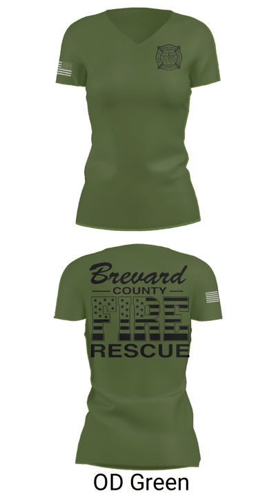 BCFR 93029209 Women's Short Sleeve V-neck Shirt - 28