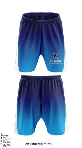 Athletic Shorts With Pockets, Saint Charles High School Cheer, Cheer, Teamtime, Team time, sublimation, custom sports apparel, team uniforms, spirit wear, spiritwear, sports uniforms, custom shirts, team store, custom team store, fundraiser sports, apparel fundraiser