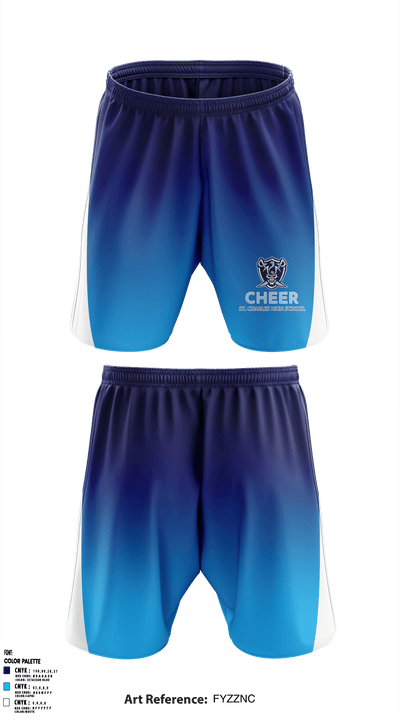 Saint Charles High School Cheer 82720788 Athletic Shorts With Pockets - 1