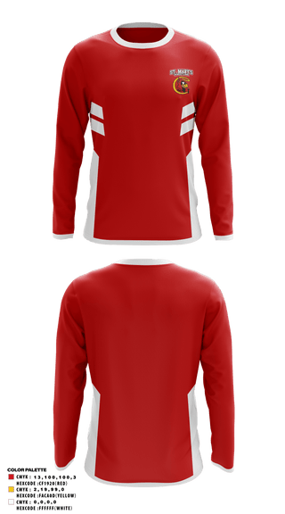 Long Sleeve Performance Shirt, Saint Mary's High School Wrestling, Wrestling, Teamtime, Team time, sublimation, custom sports apparel, team uniforms, spirit wear, spiritwear, sports uniforms, custom shirts, team store, custom team store, fundraiser sports, apparel fundraiser