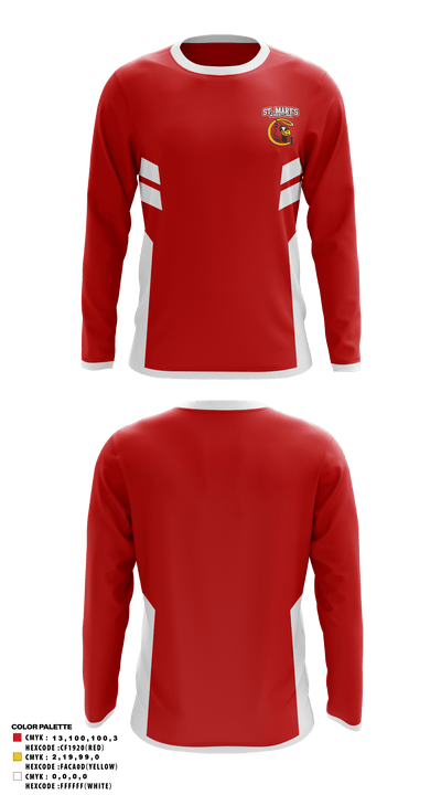 Saint Mary's High School Wrestling 59155265 Long Sleeve Performance Shirt - 3