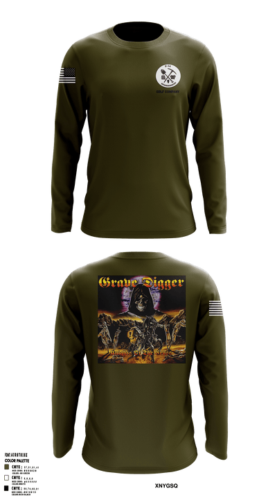 Grave digger 21039864 Long Sleeve Performance Shirt - 2