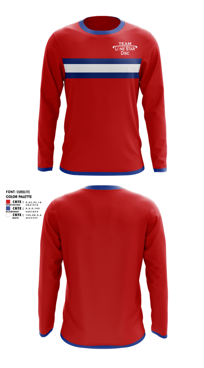 Lone Star Disc 28808246 Long Sleeve Performance Shirt - 1