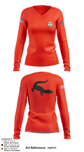 4-6 IN 39733287 Women's Long Sleeve V-neck Shirt - 3