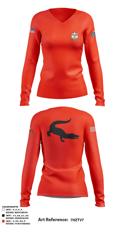 4-6 IN 39733287 Women's Long Sleeve V-neck Shirt - 3
