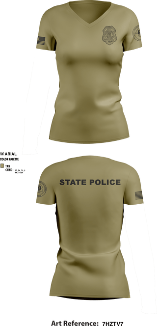 Women's Short Sleeve Vneck Shirt, , Police, Teamtime, Team time, sublimation, custom sports apparel, team uniforms, spirit wear, spiritwear, sports uniforms, custom shirts, team store, custom team store, fundraiser sports, apparel fundraiser