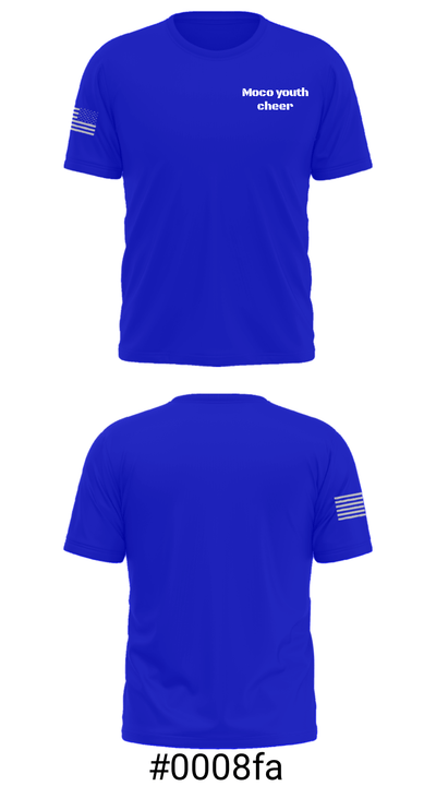 Moco youth cheer 17443780 Short Sleeve Performance Shirt - 19