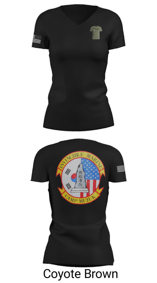 Women's Short Sleeve Vneck Shirt, , Marines, Teamtime, Team time, sublimation, custom sports apparel, team uniforms, spirit wear, spiritwear, sports uniforms, custom shirts, team store, custom team store, fundraiser sports, apparel fundraiser