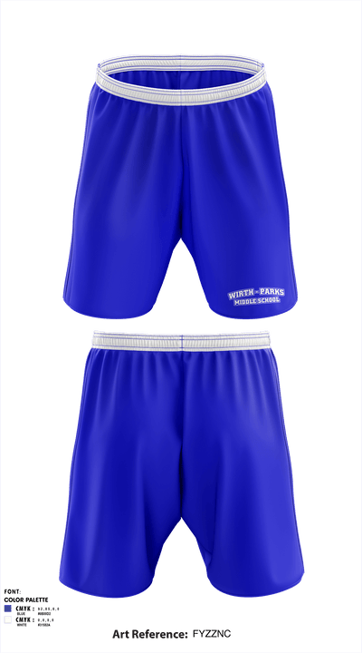 Wirth/Parks Middle School 65185303 Athletic Shorts With Pockets - 1