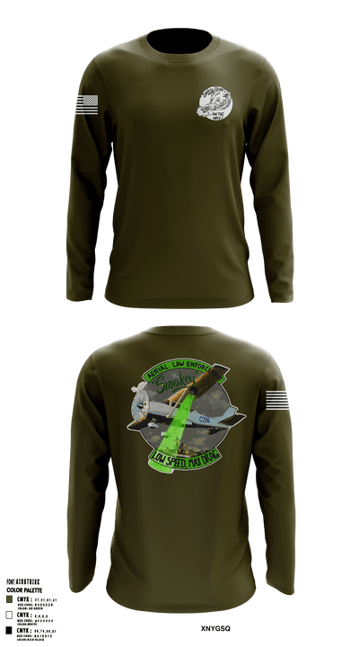 Washington State Patrol Aviation 88282662 Long Sleeve Performance Shirt - 51
