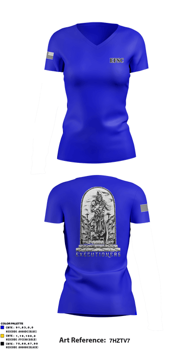 E CO. 8TH ENGINEER BATTALION 25810493 Women's Short Sleeve V-neck Shirt - 1