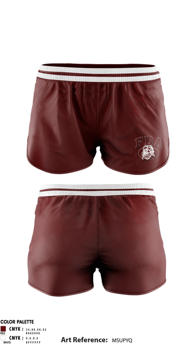 First Baptist Academy Cheerleading 10096109 Women's Shorts - 1