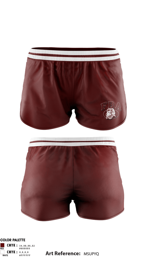 Women's Shorts, First Baptist Academy Cheerleading, Cheer, Teamtime, Team time, sublimation, custom sports apparel, team uniforms, spirit wear, spiritwear, sports uniforms, custom shirts, team store, custom team store, fundraiser sports, apparel fundraiser
