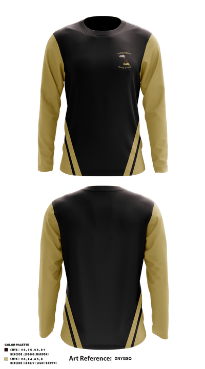 Lincoln High School Track 14520032 Long Sleeve Performance Shirt - 3