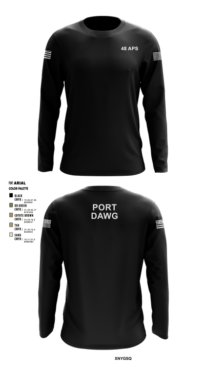 48 aps 32006617 Long Sleeve Performance Shirt - 1