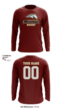 Menomonie High School Ice hockey 95189103 Long Sleeve Performance Shirt - 8
