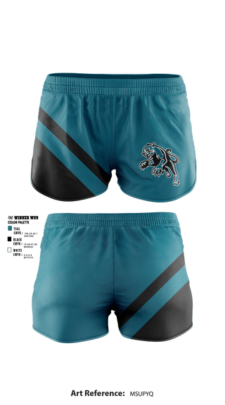 Women's Shorts, Muchin College Prep, Spirit Store, Teamtime, Team time, sublimation, custom sports apparel, team uniforms, spirit wear, spiritwear, sports uniforms, custom shirts, team store, custom team store, fundraiser sports, apparel fundraiser
