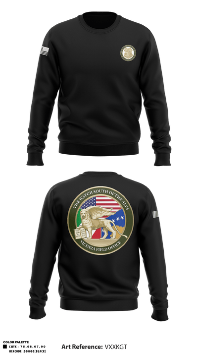 Vicenza Field Office 4611375 Crew Neck Sweatshirt - 4