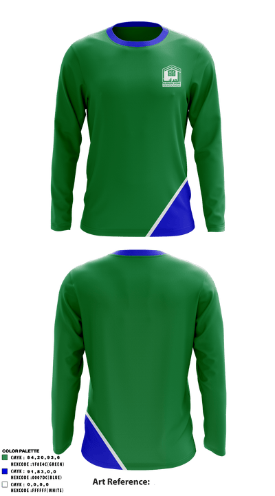 AlMadni Home 86148174 Long Sleeve Performance Shirt - 1